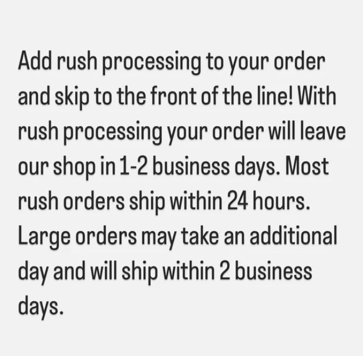 Rush my order