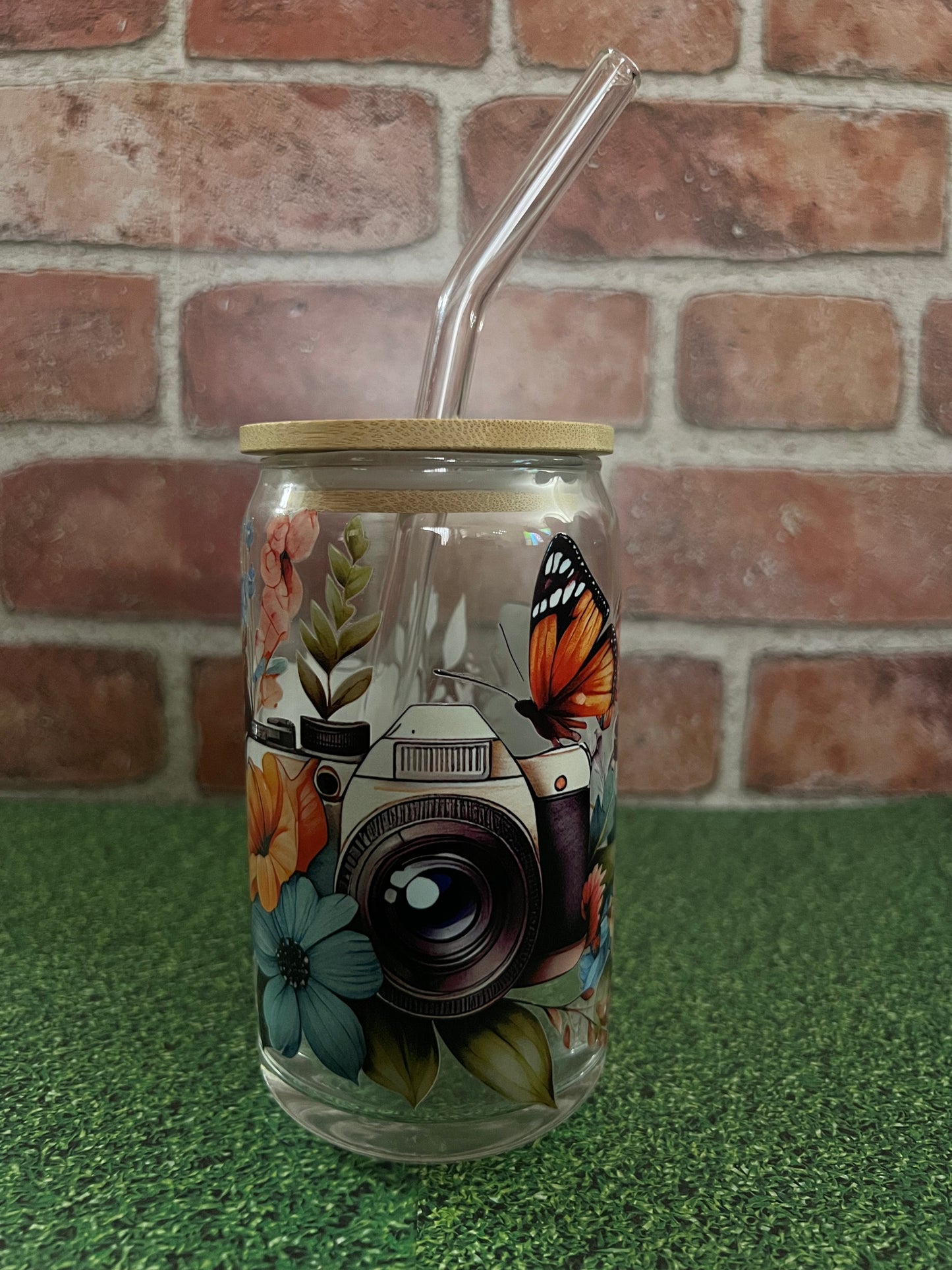 Floral camera cup