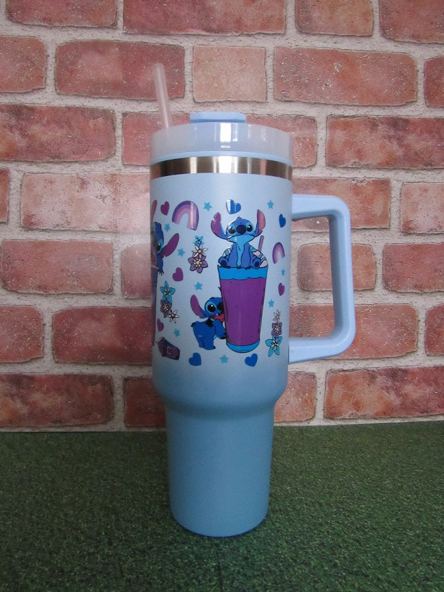 Blue alien tumbler