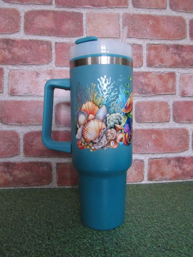 Sea turtle tumbler