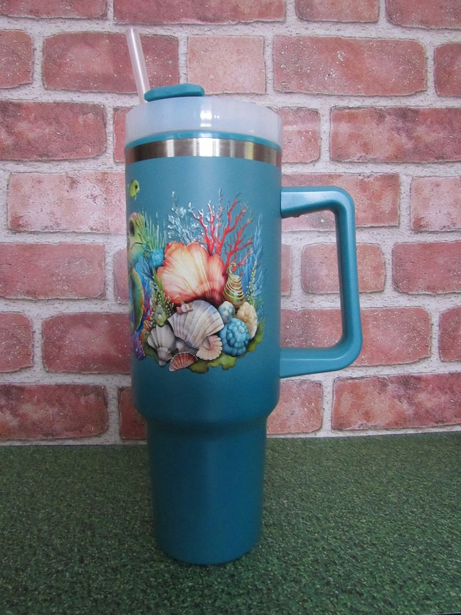 Sea turtle tumbler
