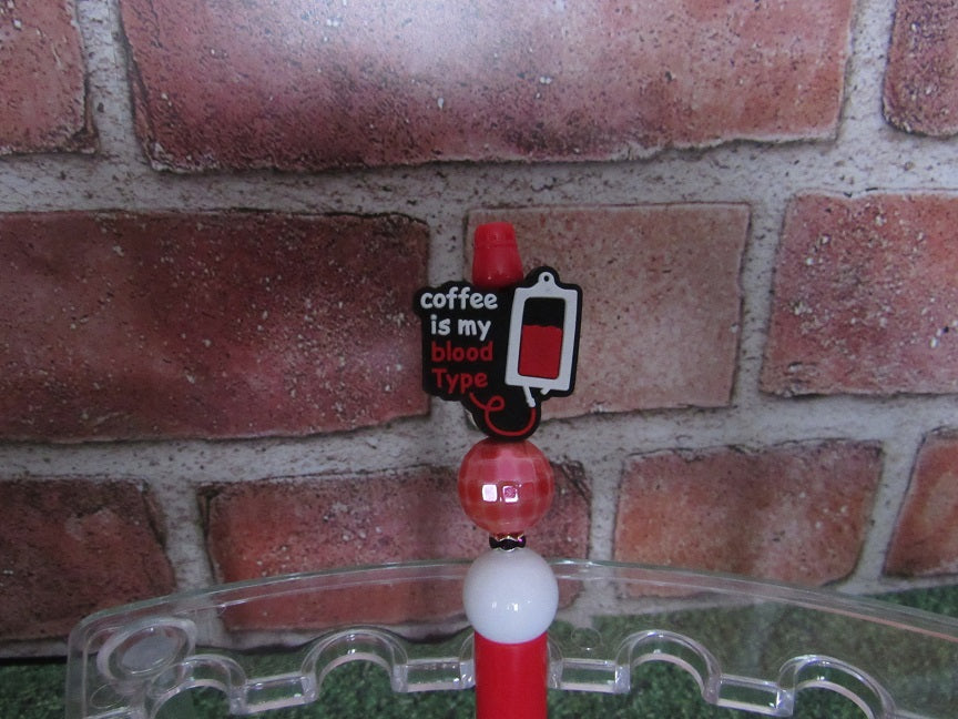 Coffee blood type pen