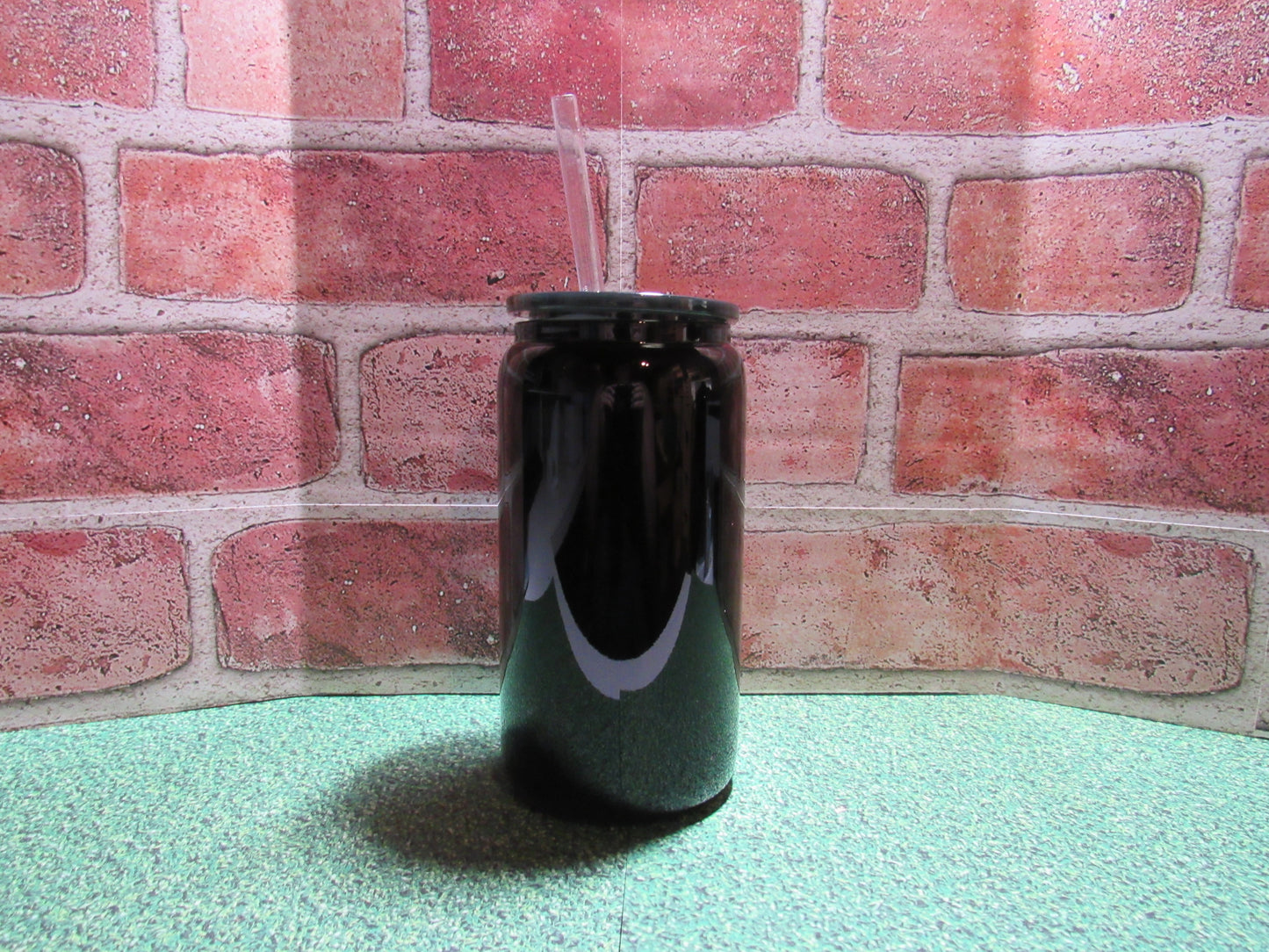 16oz Solid Black Cup