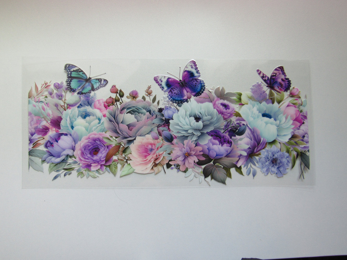 Purple Floral Butterfly Wrap