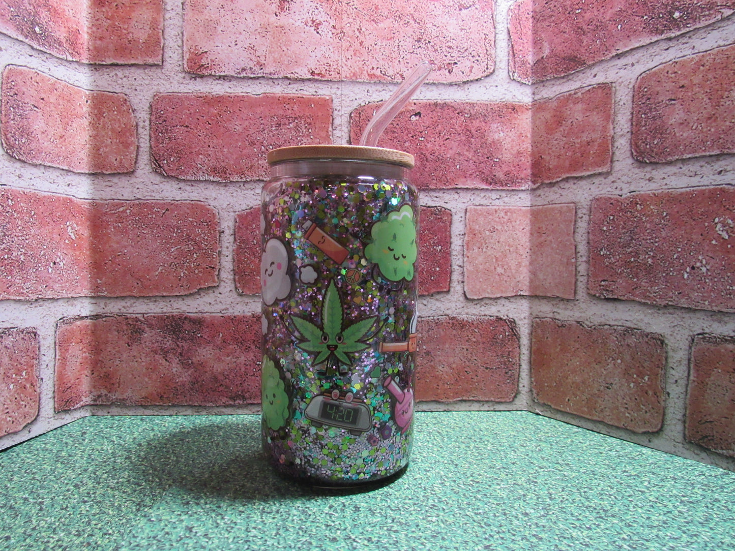 420 Snow globe tumbler