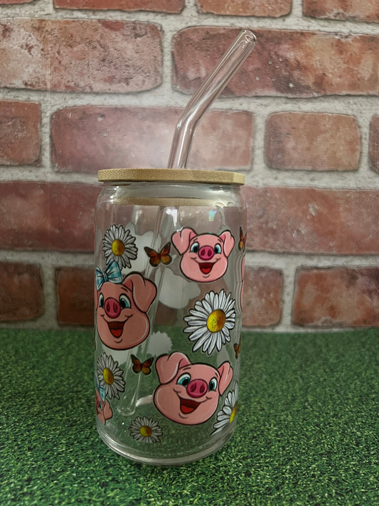 Floral piggy cup