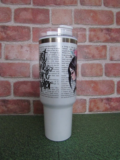 Book girl tumbler