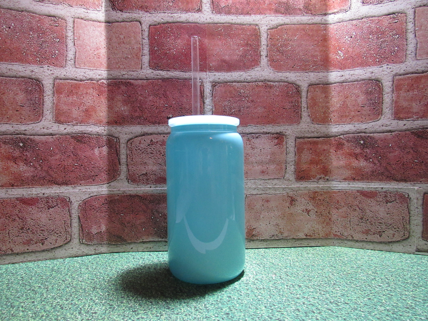 16oz Solid Blue Cup