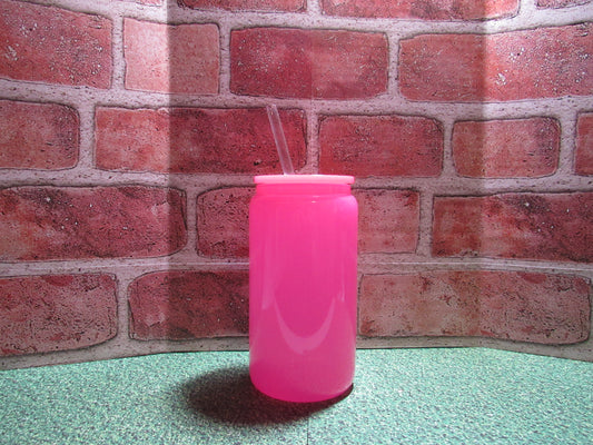 16oz Solid Dark Pink Cup