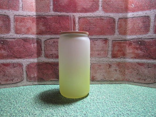 16oz Yellow Ombre Cup