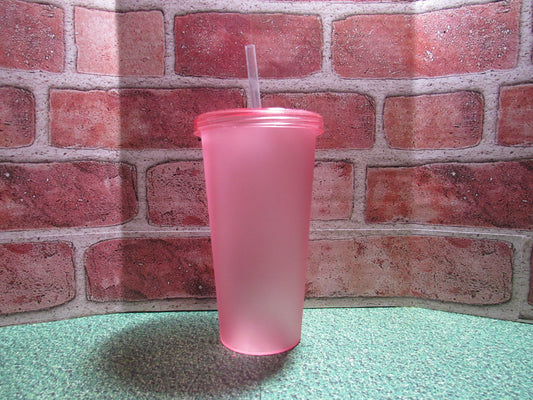 24oz Acrylic Cup Pink