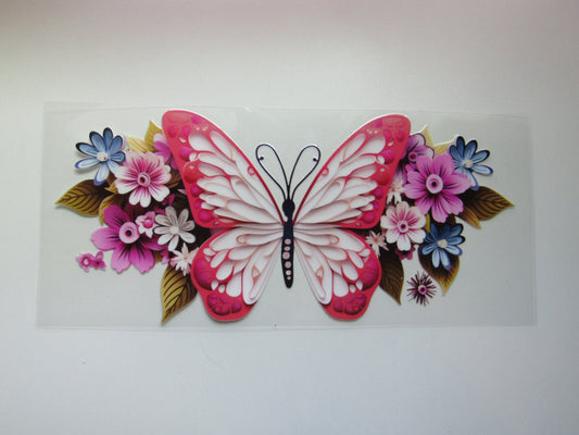 Pink Butterfly Wrap