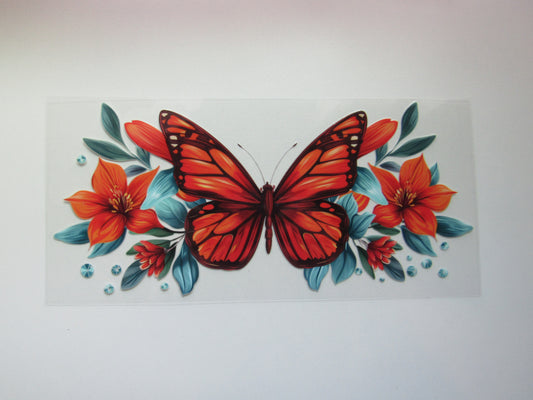 Orange Butterfly Wrap