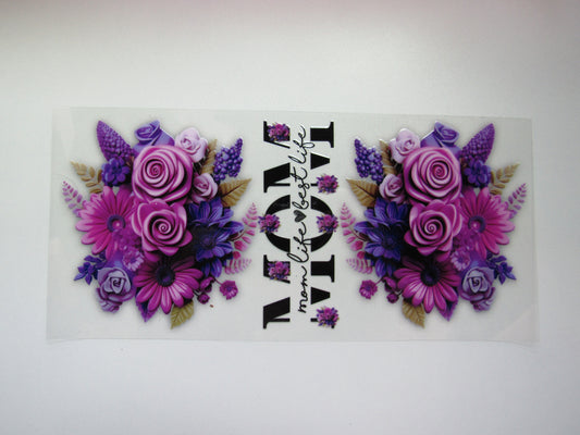 Mama Purple Floral Wrap