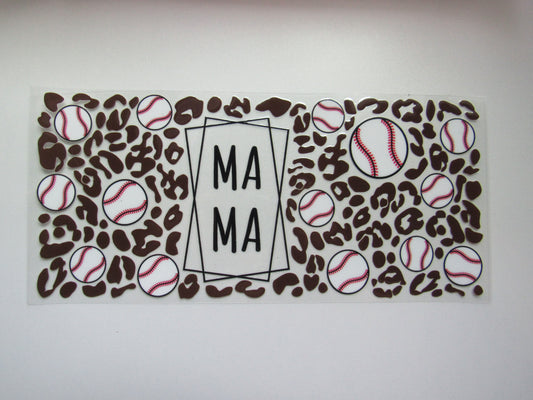 Mama Baseball Cheetah Wrap