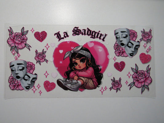 La Sad Girl Pink Wrap