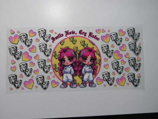 Smile Now Pink Girls Wrap