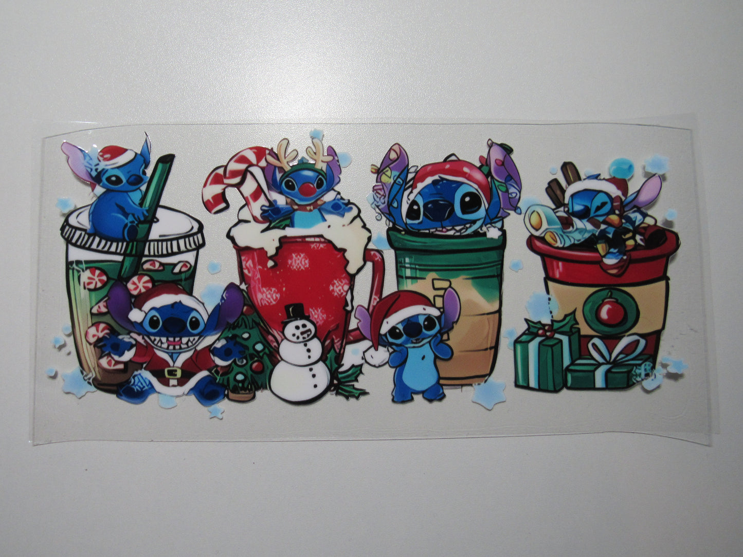 Blue Alien Cups Christmas Wrap