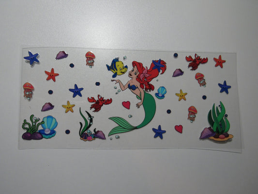 Princess Red Hair With Fish Wrap