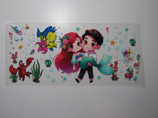 Princess Red Hair Couple Wrap
