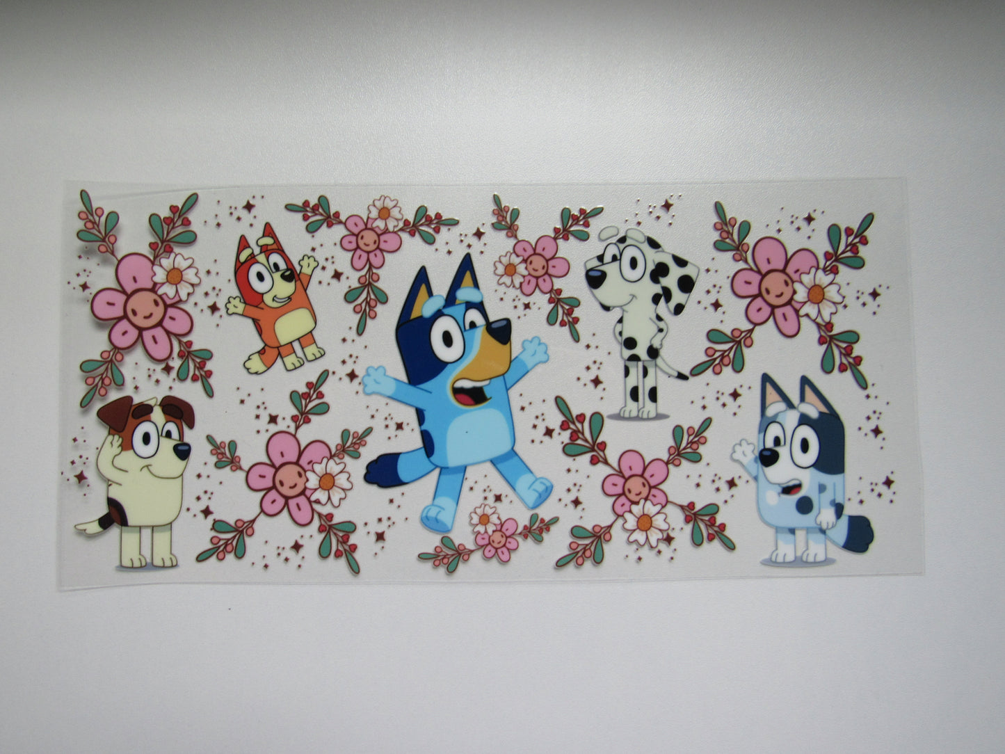 Blue Dog Floral Wrap