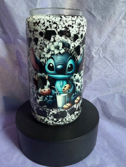Blue Alien Cow Cup