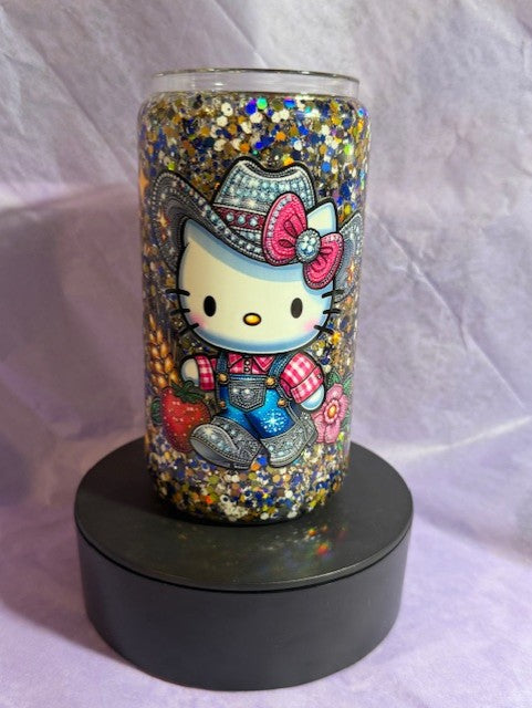 Cowboy Kitty Cup