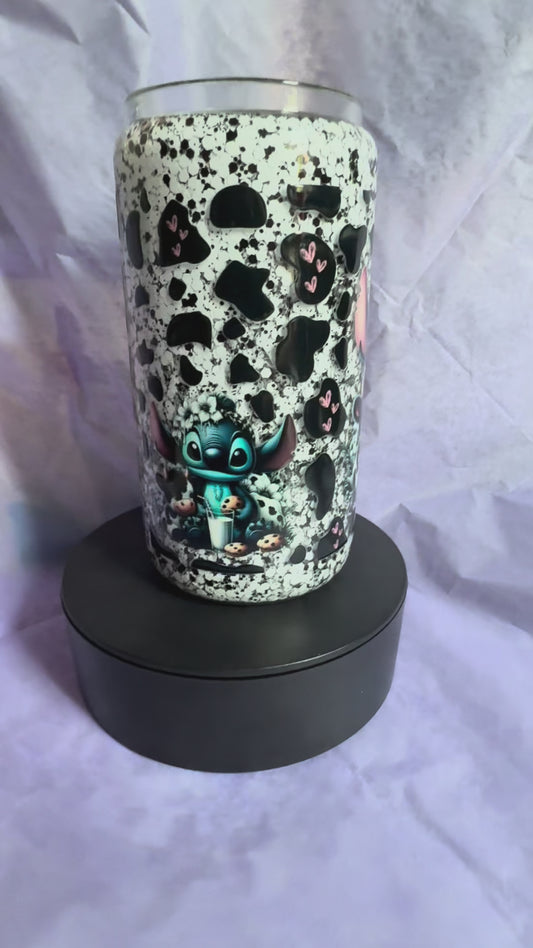 Blue Alien Cow Cup