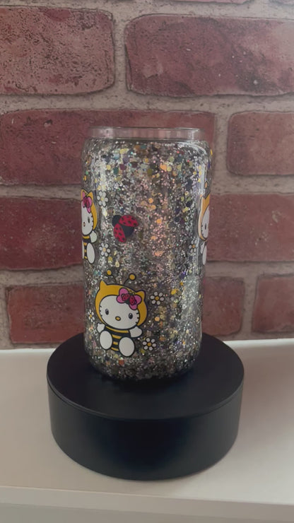 KItty Bee Snow globe tumbler